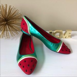 Katy Perry watermelon flats , NWT , size 8.5